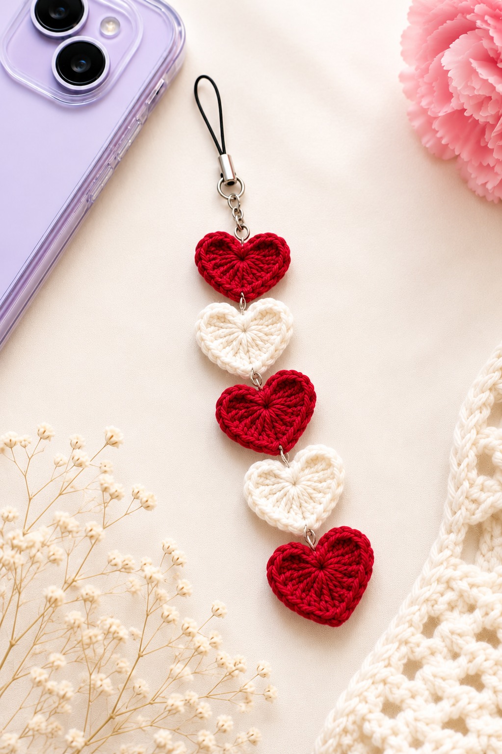 Heart Phone Charm